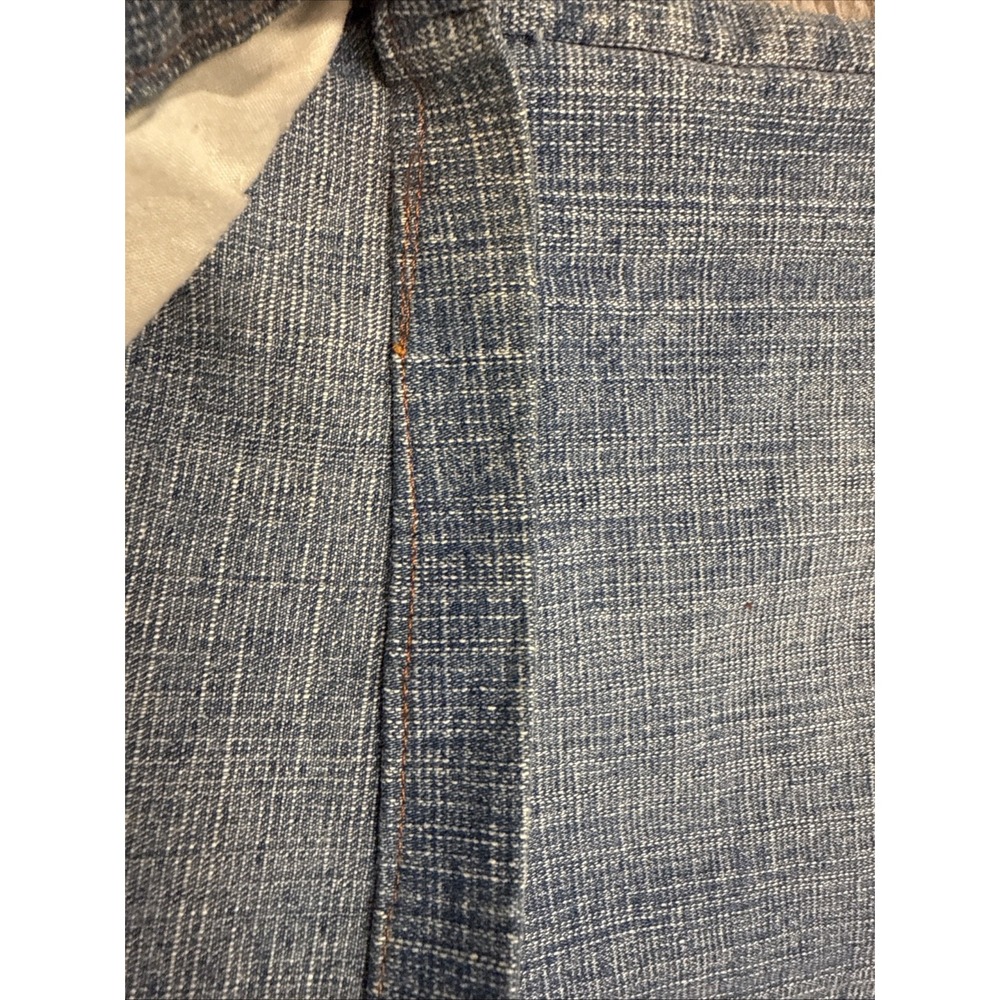 VTG Y2k Med Wash Straight Jeans Womens Studded McBling Denim Rodeo 13/14 Petite - Picture 10 of 10